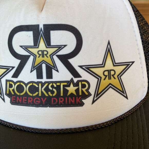 Rockstar Energy Drink Hat Adjustable Snapback Mesh Trucker Nissun - Picture 5 of 8